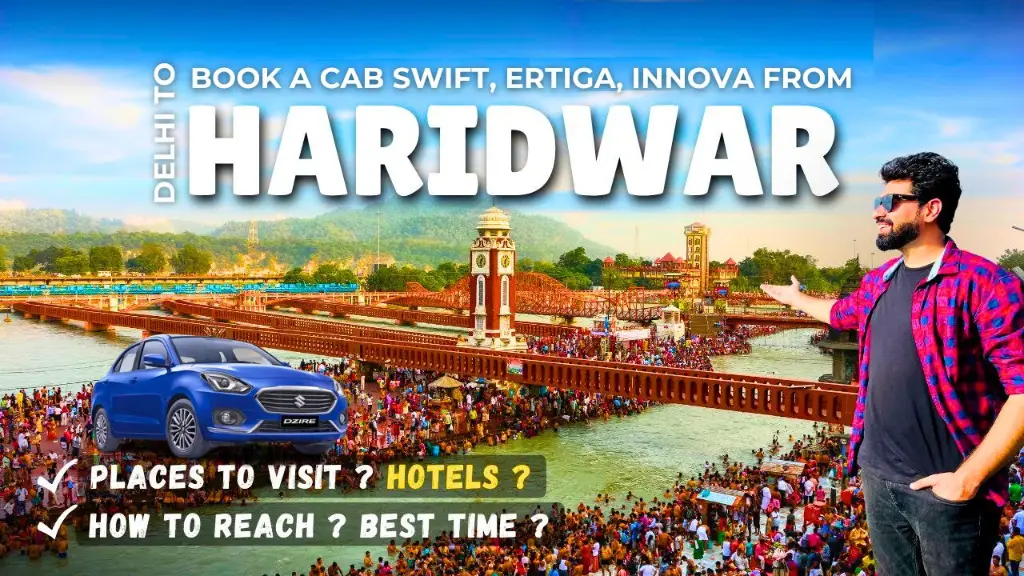 Book A Cab Swift, Ertiga, Innova from Delhi to Haridwar with Go Taxi Bazaar