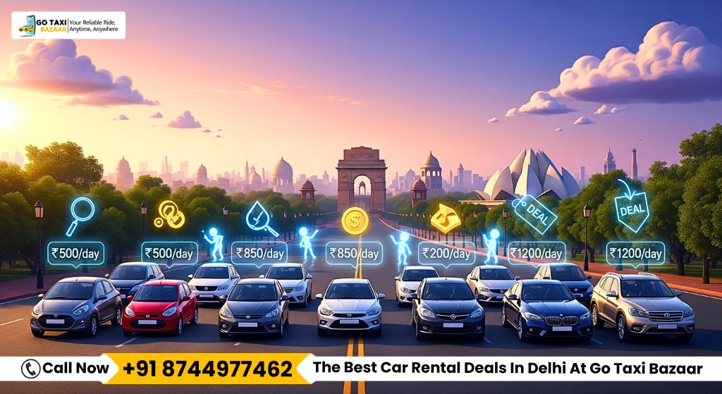 How To Find The Best Car Rental Deals In Delhi At Go Taxi Bazaar Call 8744977462